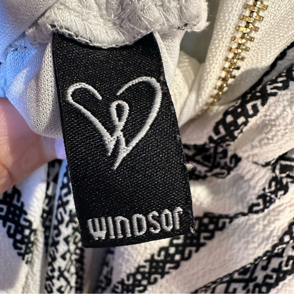 Windsor Black and White Sleeveless Wrap Maxi Dress - Picture 8 of 10